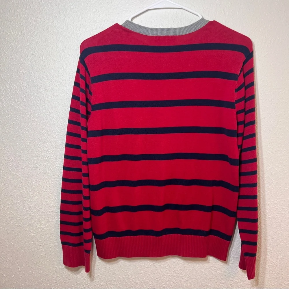 Children’s Place Y2K Striped Sweater Red Navy Preppy Skater Kids‎ XL 14